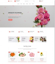 html5花店在线商城网站模板