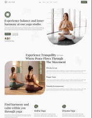 html5响应式瑜伽馆宣传网站模板