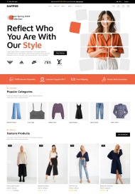 css时尚服饰在线商城网站模板