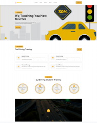 驾照考试驾校html5网站模板